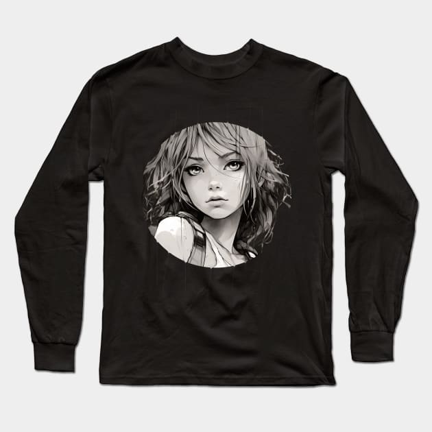 Manga Girl "Jessica" Long Sleeve T-Shirt by Mister Tee